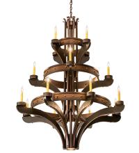 2nd Avenue Designs Blue 183606 - 48"W Castilla 16 LT Three Tier Chandelier