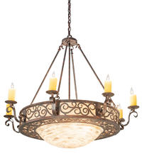 2nd Avenue Designs Blue 187026 - 42" Wide Delano 8 Light Bowl Chandelier