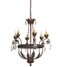 2nd Avenue Designs Blue 204681 - 26" Wide Antonia 6 Light Chandelier