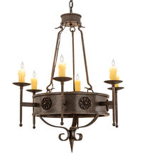 2nd Avenue Designs Blue 215034 - 30" Wide Lorenzo 6 Light Chandelier