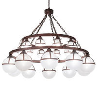 2nd Avenue Designs Blue 230704 - 60" Wide Bola Tavern 20 Light Two Tier Chandelier