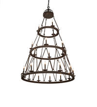 2nd Avenue Designs Blue 233991 - 54" Wide Lakeshore 21 Light Three Tier Chandelier