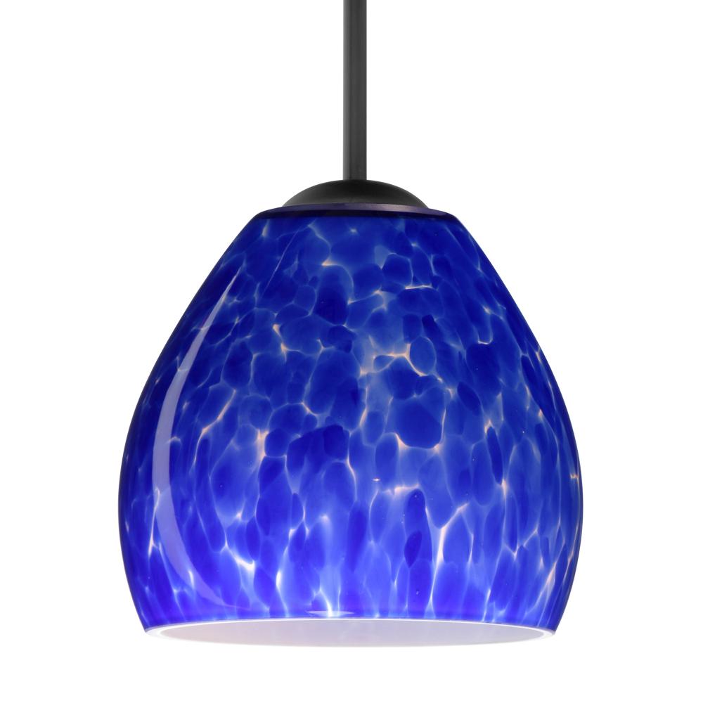 Besa Bolla Pendant Blue Cloud Black 1x40W MAX E26 Base