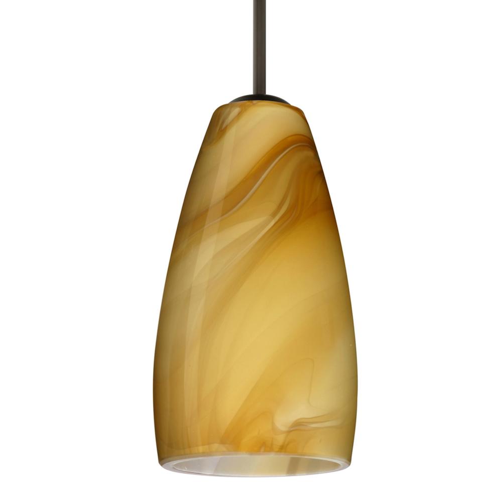 Besa Chrissy Pendant Bronze Honey 1x9W LED, 15Ft. Cord