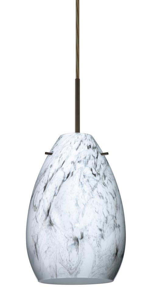 Besa Pendant Pera 6 Bronze Marble Grigio 1x5W LED