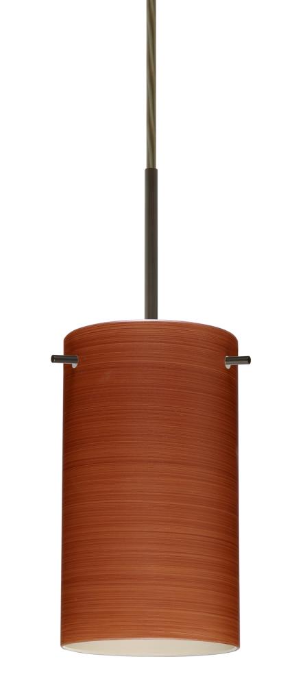 Besa Stilo 7 LED Pendant Cherry Bronze 1x9W LED, 15Ft. Cord