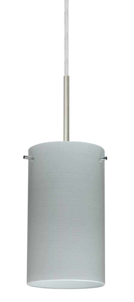 Besa Stilo 7 Pendant Satin Nickel Chalk 1x40W G9