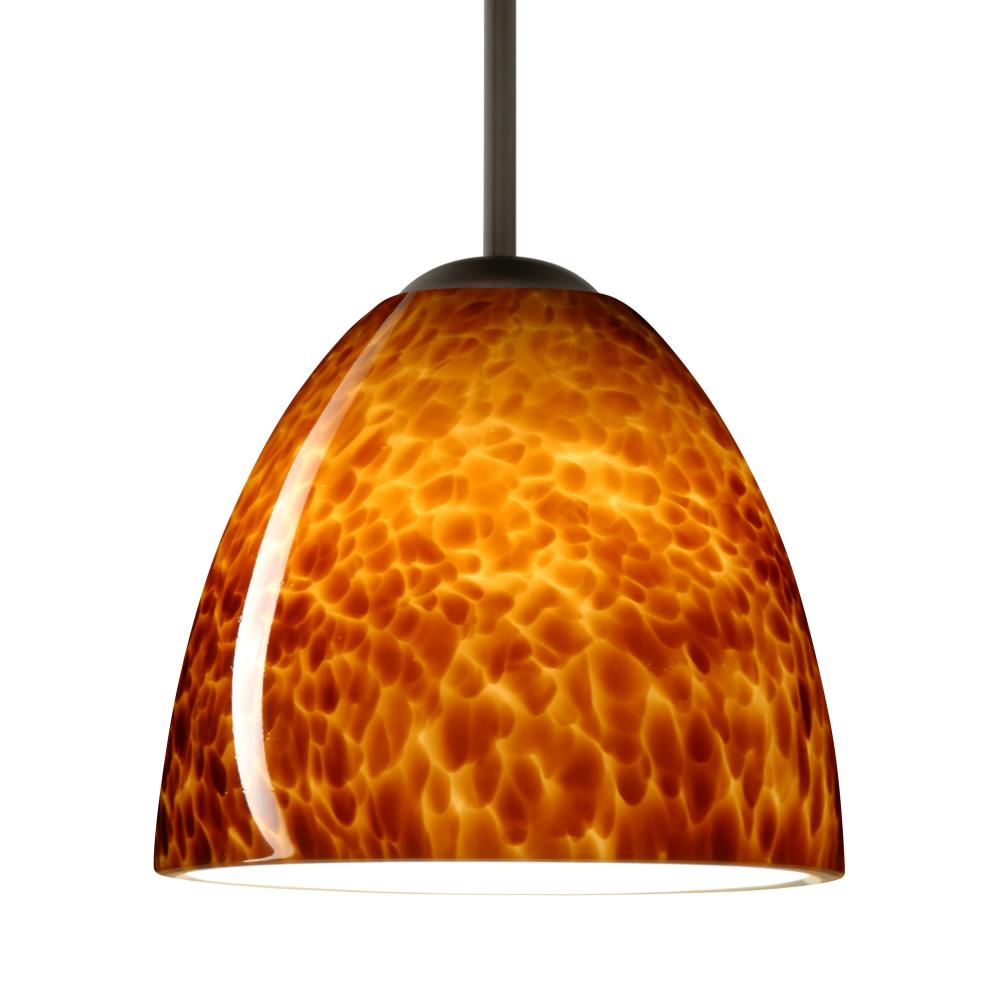 Besa Sasha LED Pendant Amber Cloud Bronze 1x9W LED, 15Ft. Cord