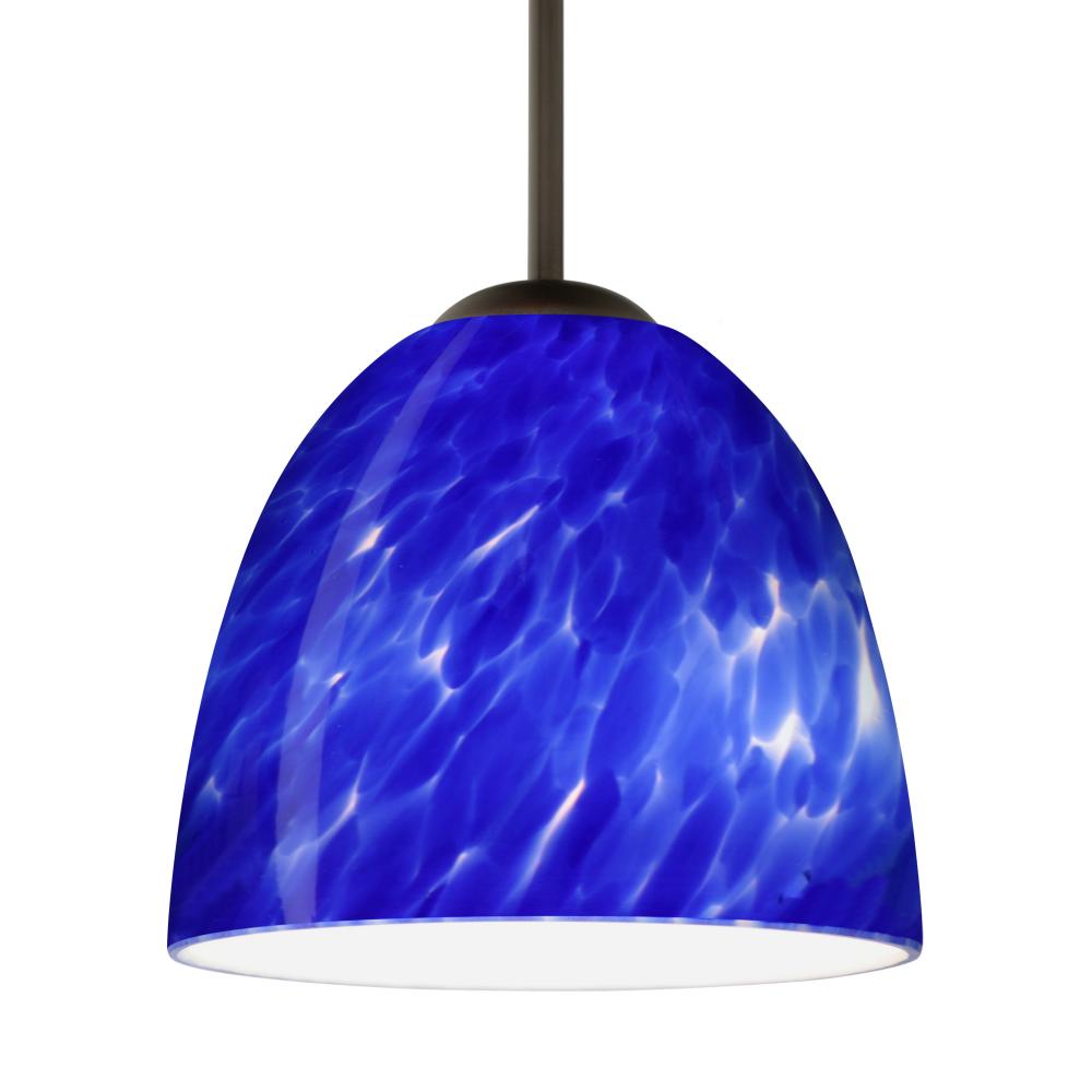 Besa Sasha LED Pendant Blue Cloud Bronze 1x9W LED, 15Ft. Cord