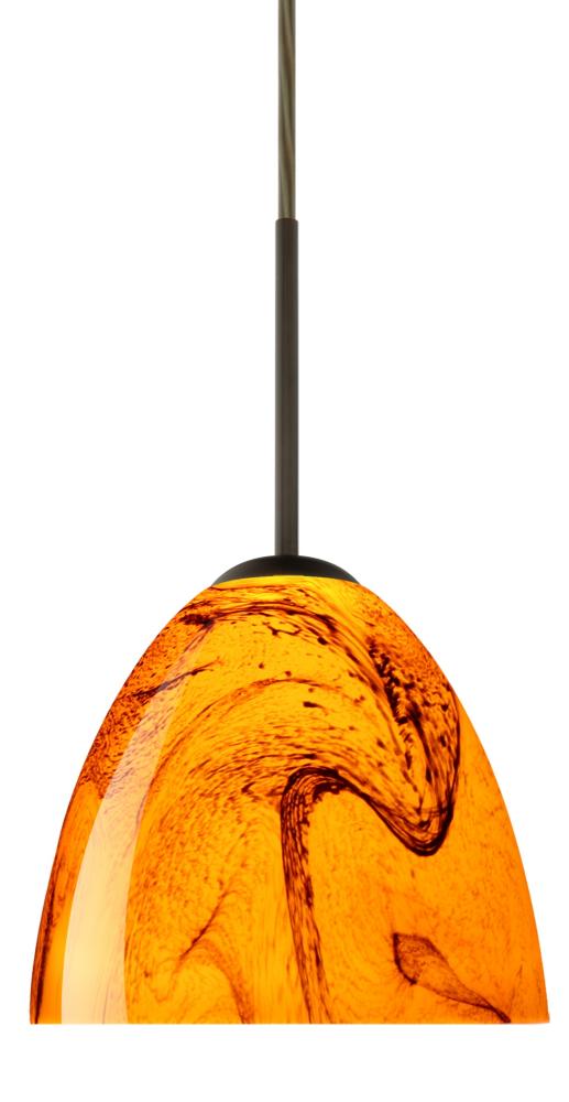 Besa Sasha LED Pendant 1Bt Habanero Bronze 1x9W LED