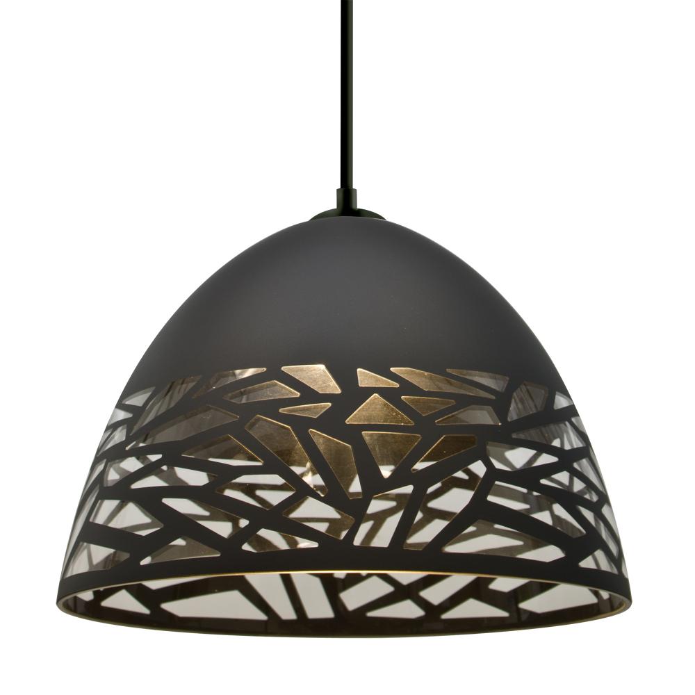 Besa Kiev Pendant, Black, Black Finish, 1x60W MAX E26 Base