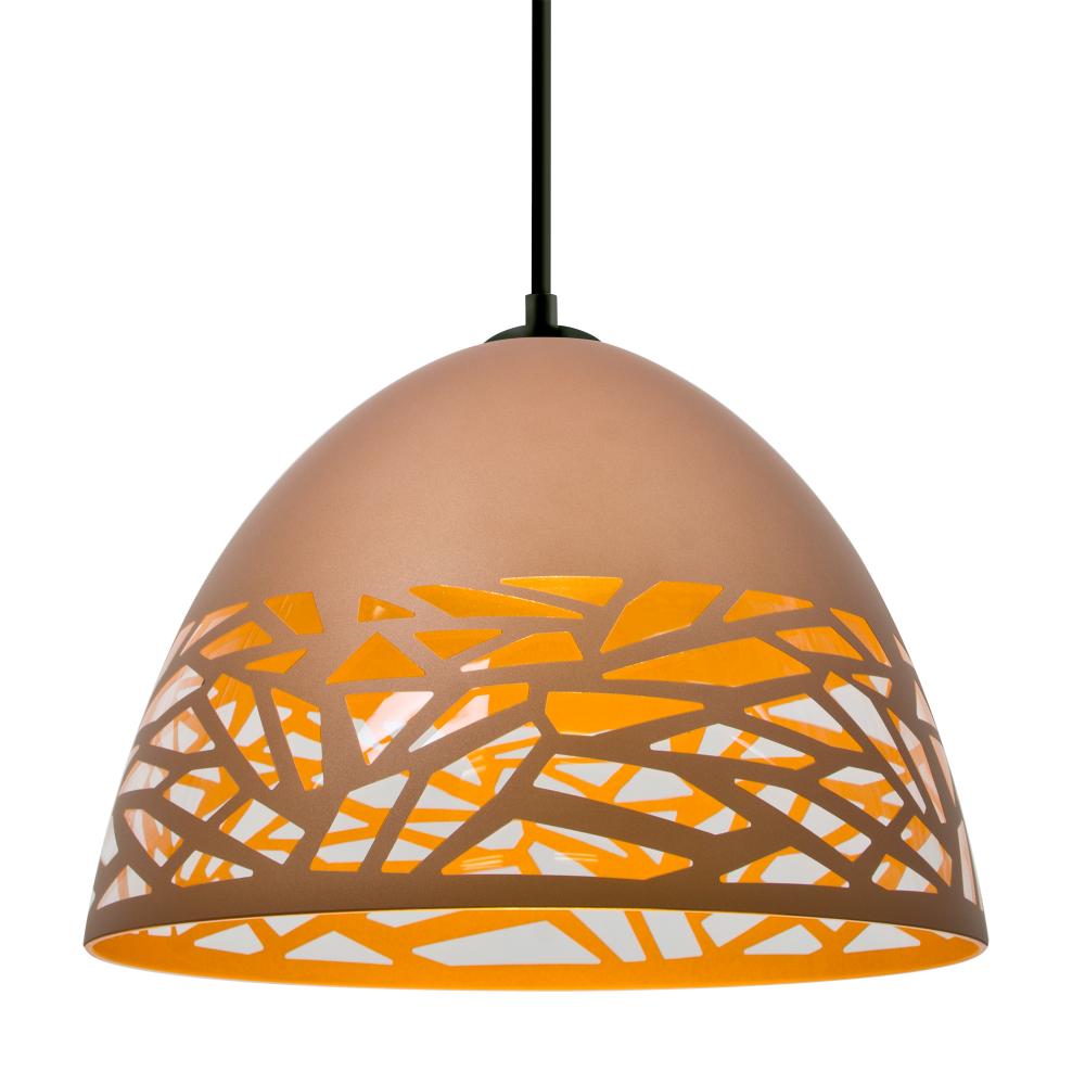 Besa Kiev Pendant, Copper, Black Finish, 1x60W MAX E26 Base