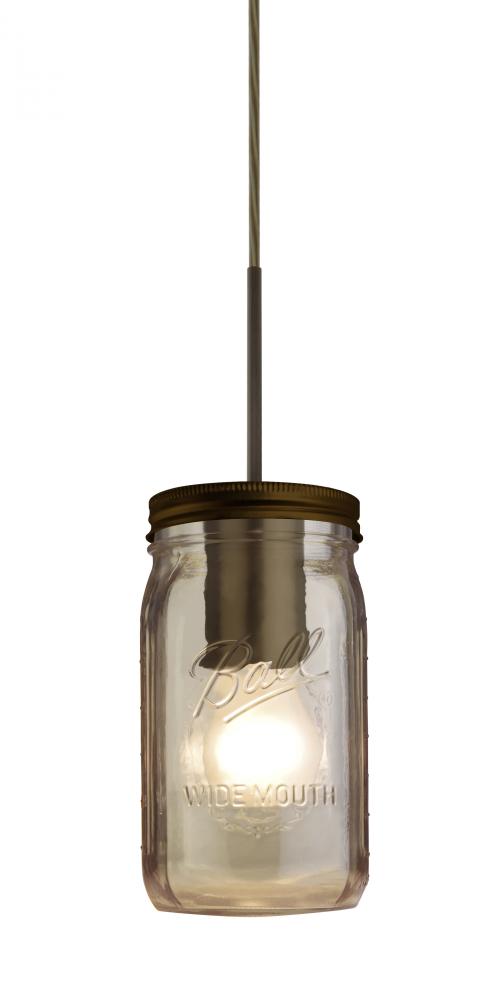 Besa Pendant Milo 4 Bronze Smoke 1x40W Medium Base A15