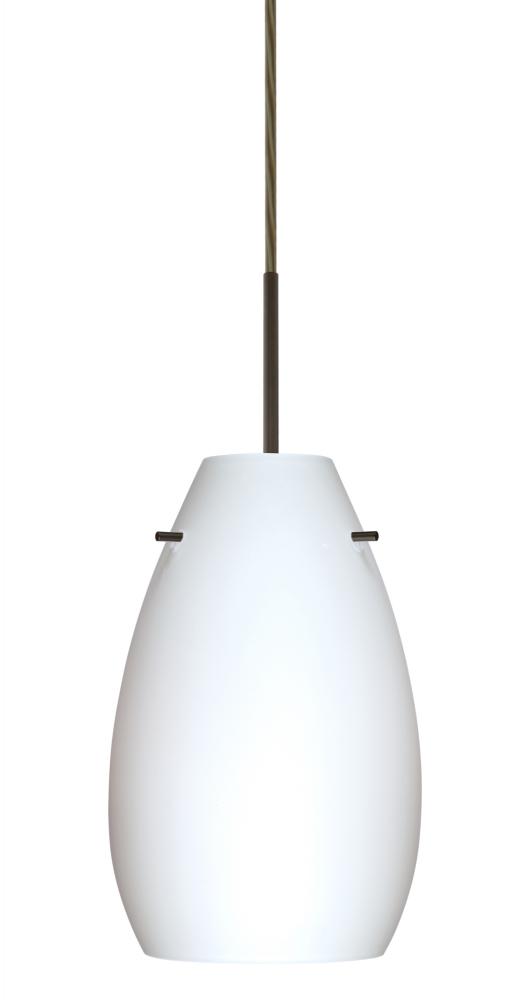 Besa Pera 9 LED Pendant Opal Matte Bronze 1x9W LED