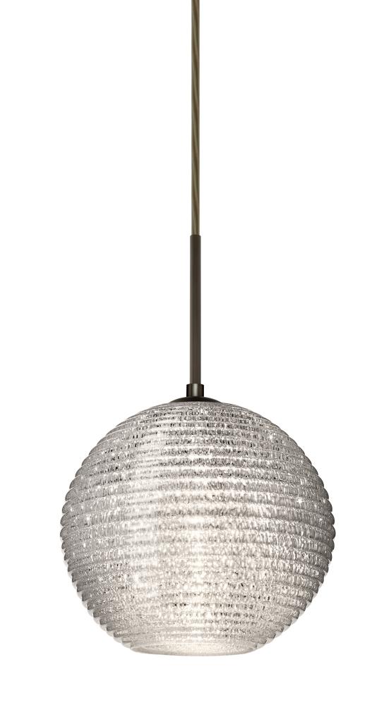 Besa Kristall 8 Pendant Bronze Glitter 1x9W LED