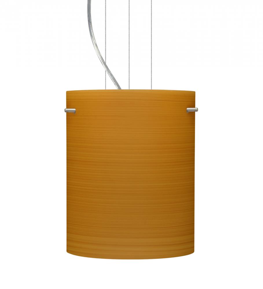 Besa Pendant Tamburo 8 Satin Nickel Oak 1x100W Medium Base