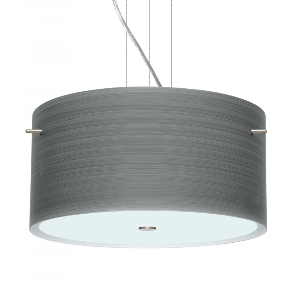 Besa Tamburo 16 Pendant Titan Satin Nickel 3x11W LED