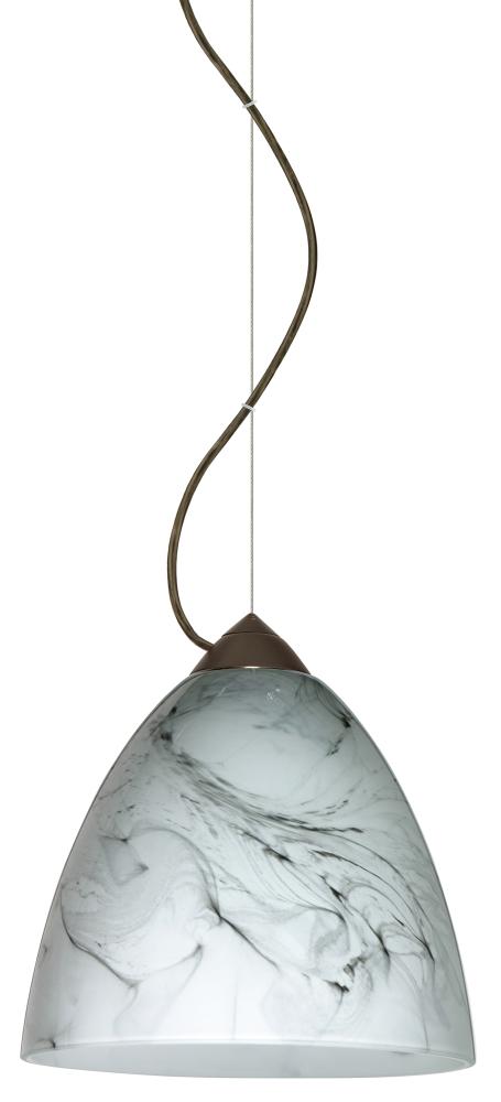 Besa Vila Cable Pendant Bronze Marble Grigio 1x9W LED