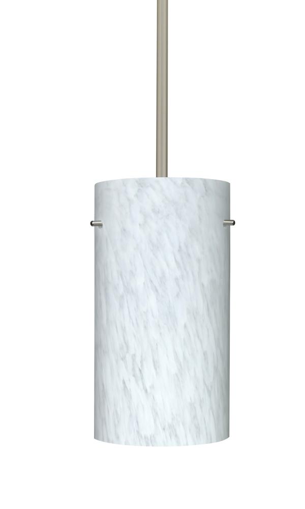 Besa Stem Pendant Stilo 12 Satin Nickel Carrera 1x11W LED