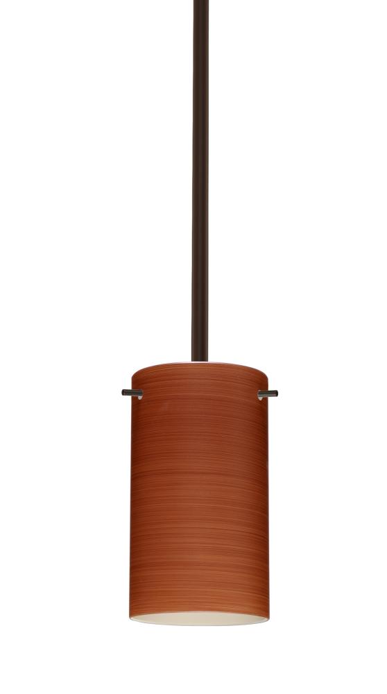 Besa Stem Stilo 7 Pendant Bronze Cherry 1x9W LED