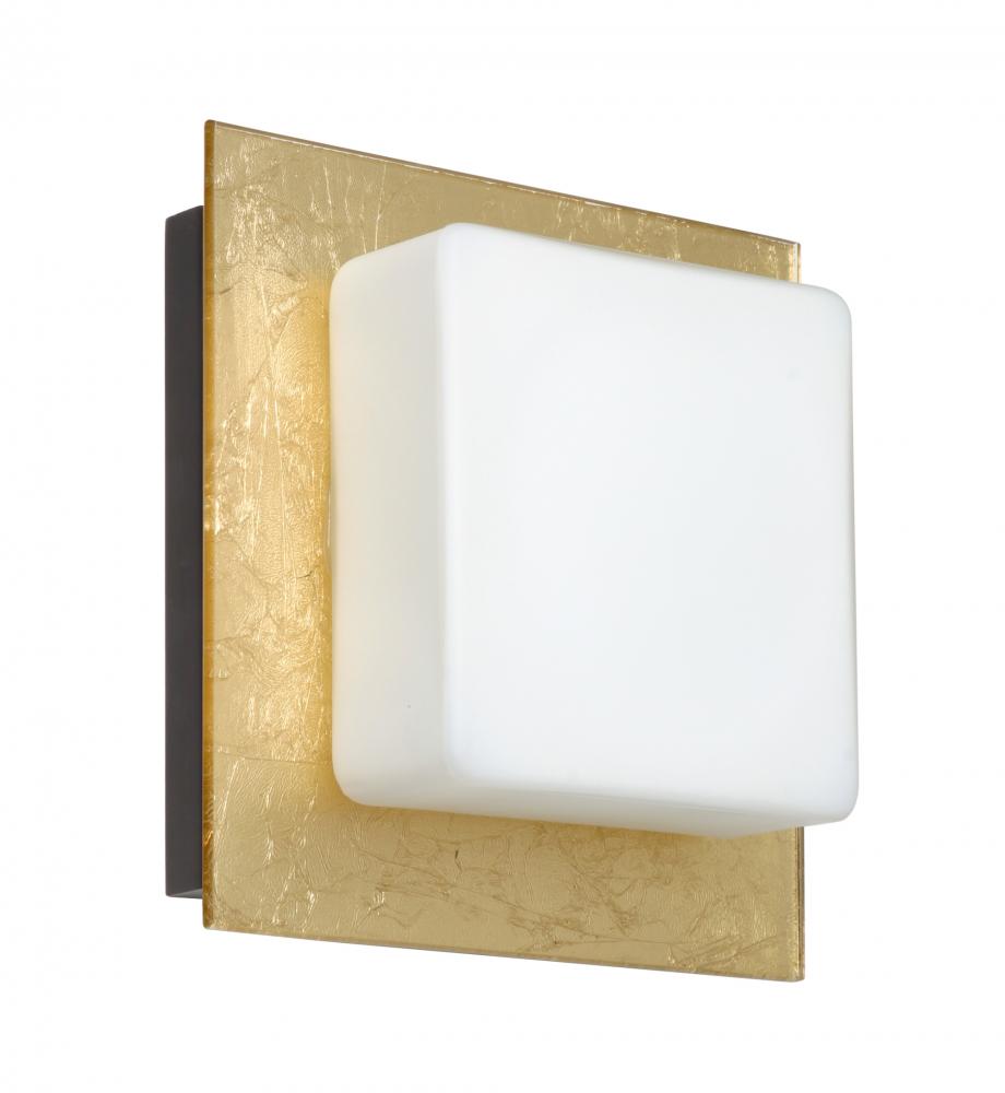 Besa Wall Alex Bronze Opal/Gold Foil 1x50W G9