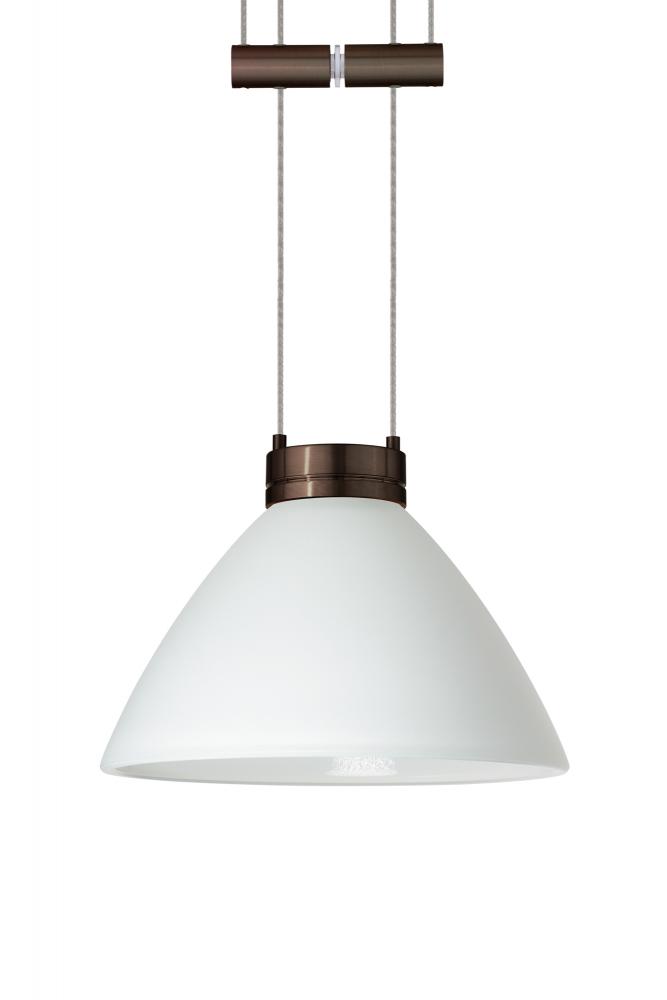 Besa Pendant Domi Bronze White 1x50W Halogen