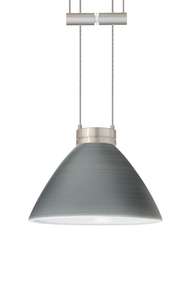 Besa Pendant Domi Satin Nickel Titan 1x50W Halogen