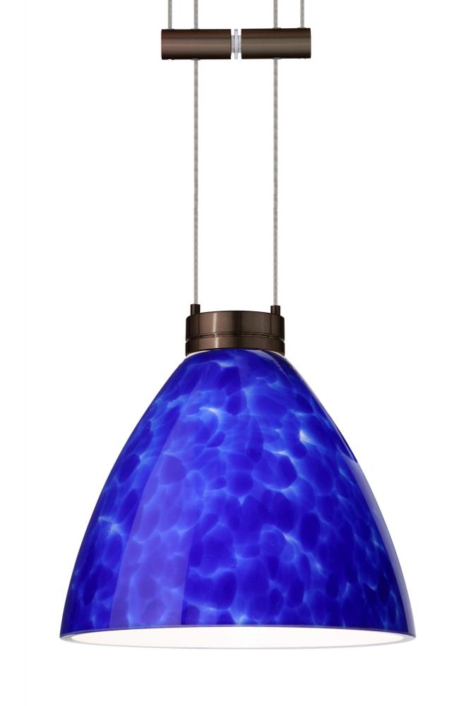 Besa Pendant Mia Bronze Blue Cloud 1x50W Halogen