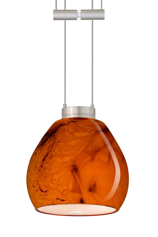 Besa Pendant Tay Tay Satin Nickel Habanero 1x50W Halogen