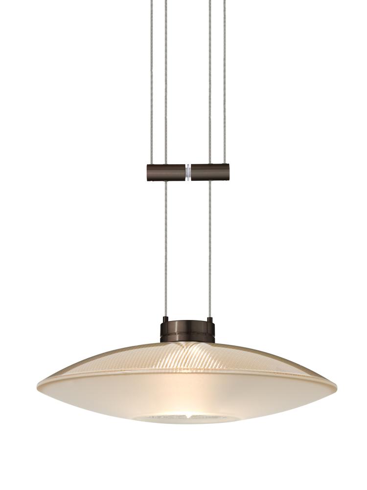 Besa Pendant Spazio Bronze Gold/Frost 1x50W Halogen