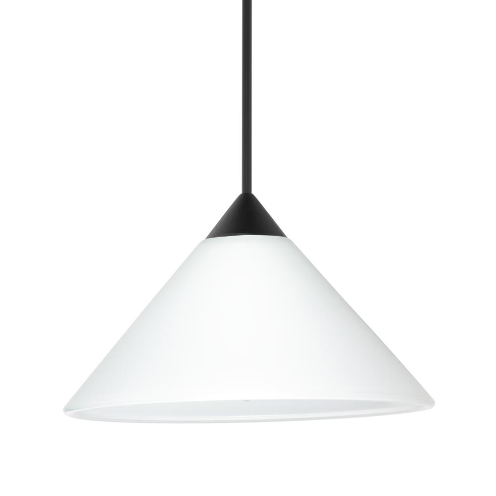 Besa Pendant Kona, Black Finish, White 1x50W MAX GY6.35 Base