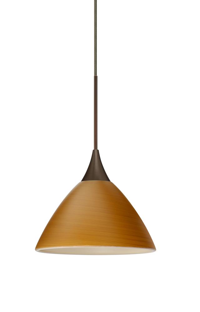 Besa Pendant Domi Bronze Oak 1x6W LED