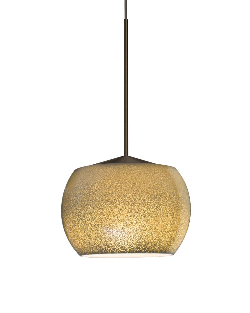 Besa, Keno Cord Pendant, Gold Sand, Bronze Finish, 1x3W LED