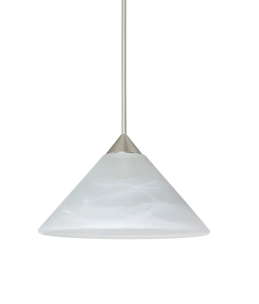 Besa Pendant Kona Satin Nickel Marble 1x50W Halogen