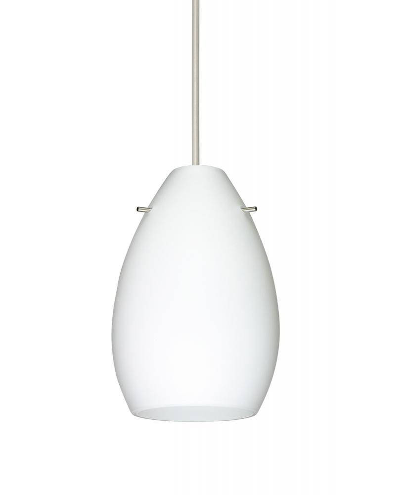 Besa Pendant Pera 6 Satin Nickel Opal Matte 1x5W LED