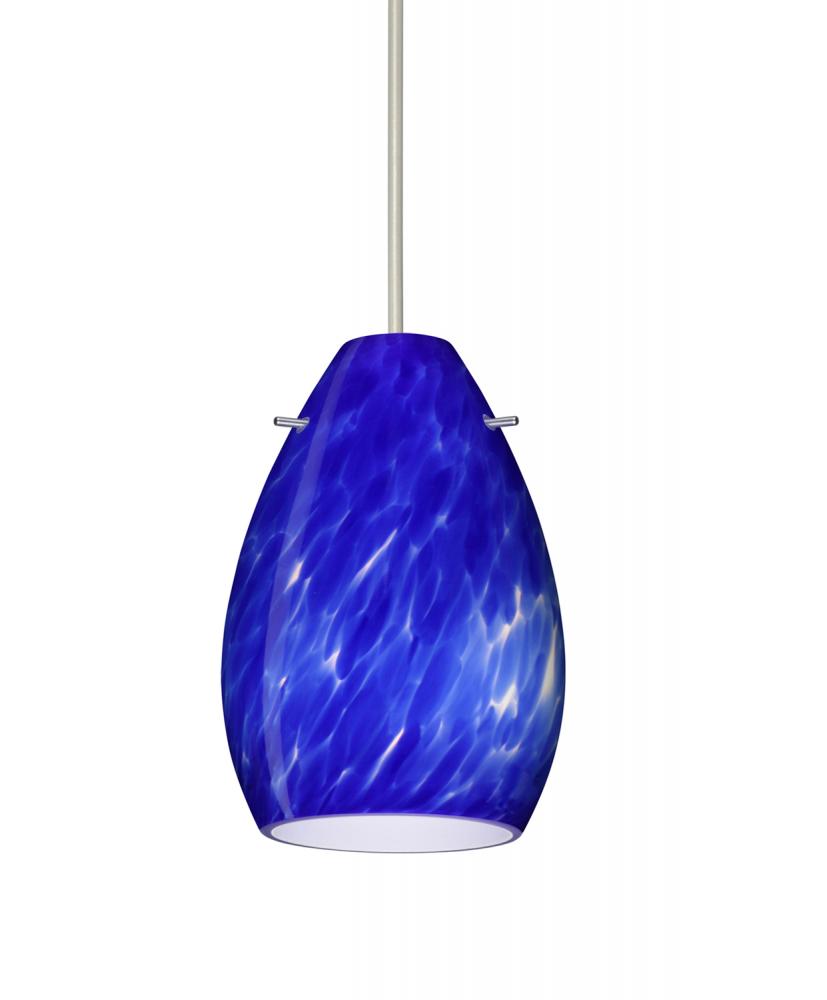 Besa Pendant Pera 6 Satin Nickel Blue Cloud 1x5W LED