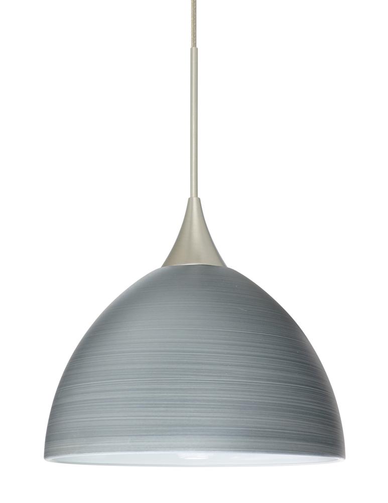 Besa Pendant Brella Satin Nickel Titan 1x6W LED