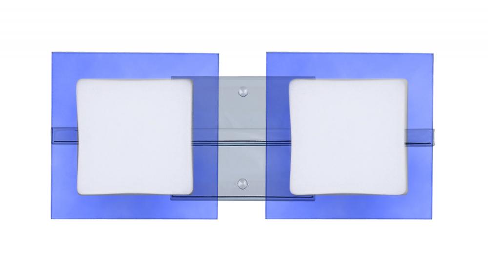 Besa Wall Alex Chrome Opal/Blue 2x50W G9