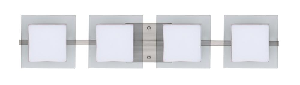 Besa Wall Alex Satin Nickel Opal/Clear 4x50W G9