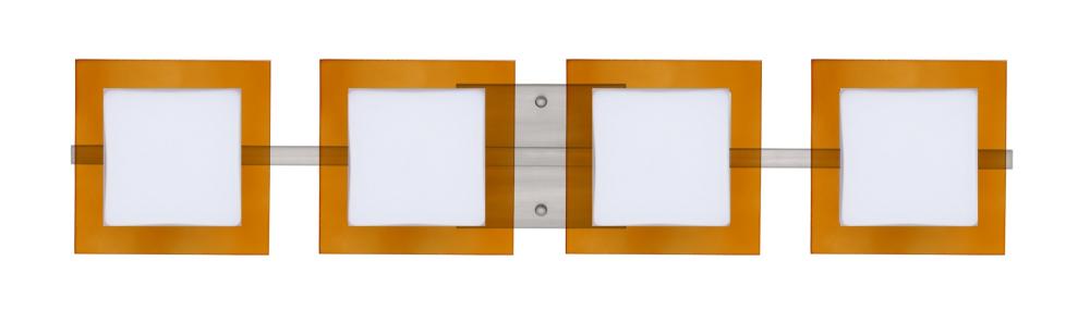 Besa Wall Alex Satin Nickel Opal/Armagnac 4x50W G9