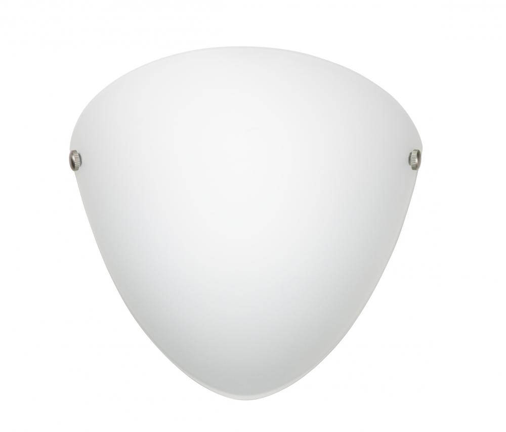 Besa Kailee LED Wall Opal Matte Satin Nickel 1x8W LED