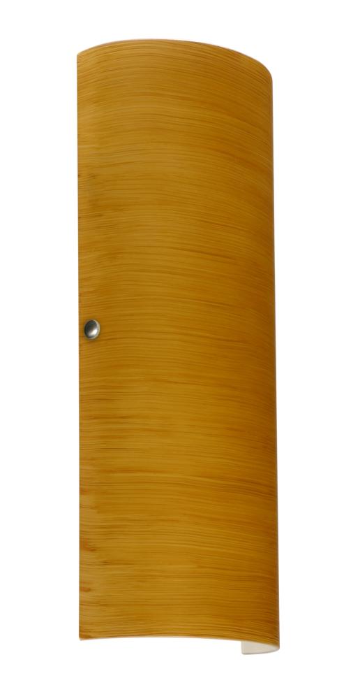 Besa Torre 18 LED Wall Oak Satin Nickel 2x8W LED