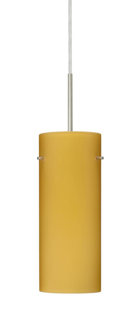 Besa Stilo 10 Pendant For Multiport Canopy Satin Nickel Vanilla Matte 1x100W Medium B