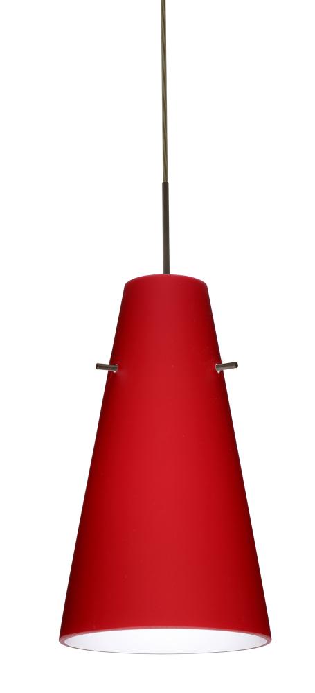 Besa Cierro LED Pendant For Multiport Canopy J Ruby Matte Bronze 1x9W LED