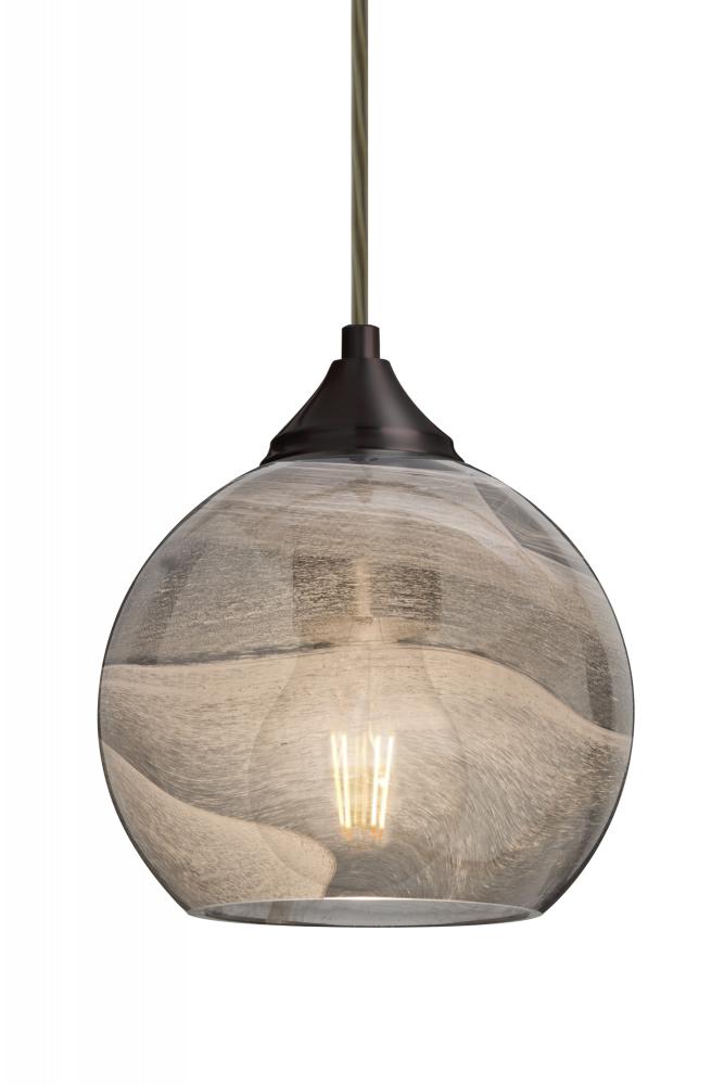 Besa, Jilly Cord Pendant For Multiport Canopy, Vapor Smoke, Bronze Finish, 1x5W LED F