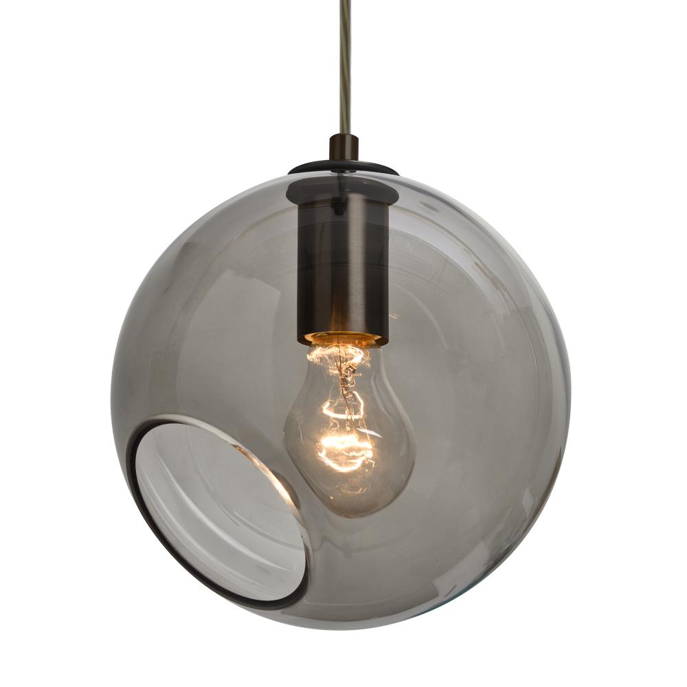 Besa, Maestro 8 Cord Pendant for Multiport Canopy for Mulitport Canopy, Smoke, Bronze