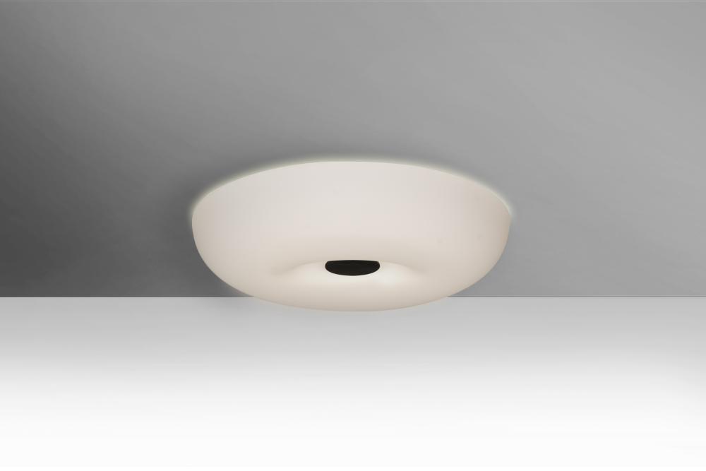 Besa, Nimbus 10 Ceiling, Opal Matte, Black, 1x23W LED