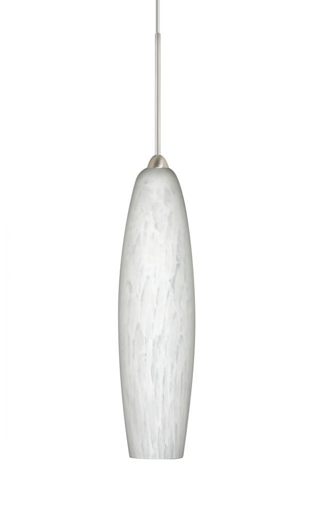 Besa Pendant Zumi Satin Nickel Carrera 1x5W LED