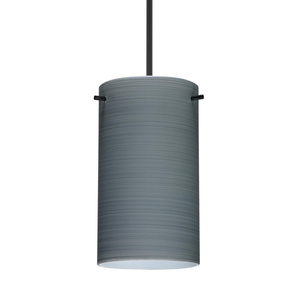 Besa Stilo 7 Pendant Black Titan 1x50W Halogen, 15Ft. Cord