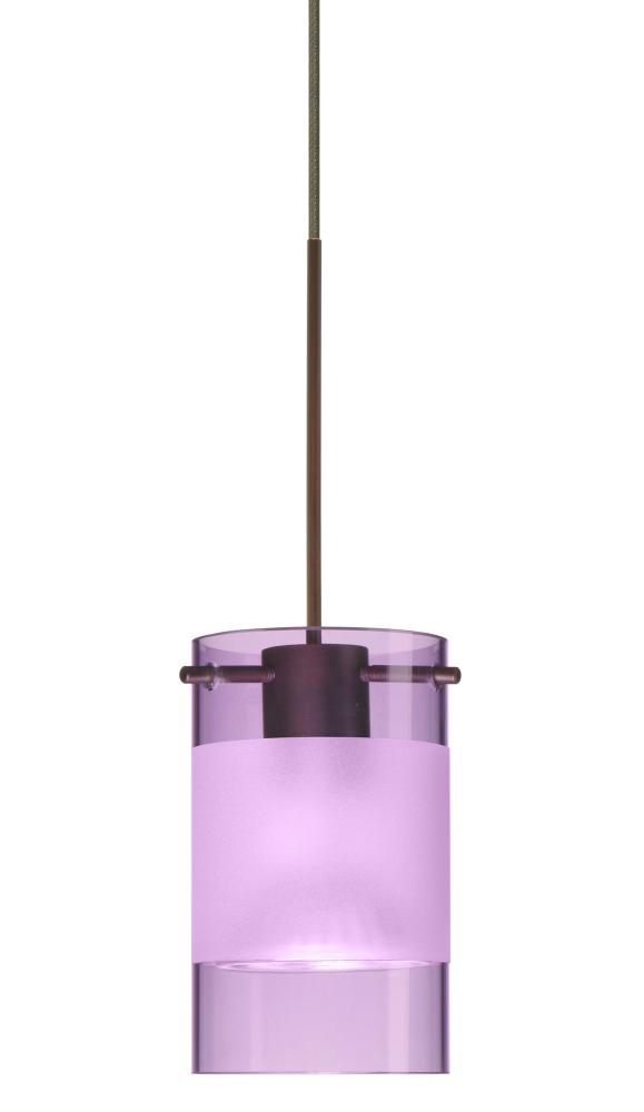 Besa Scope Pendant Rxp Amethyst/Frost Bronze 1x5W LED Mr16